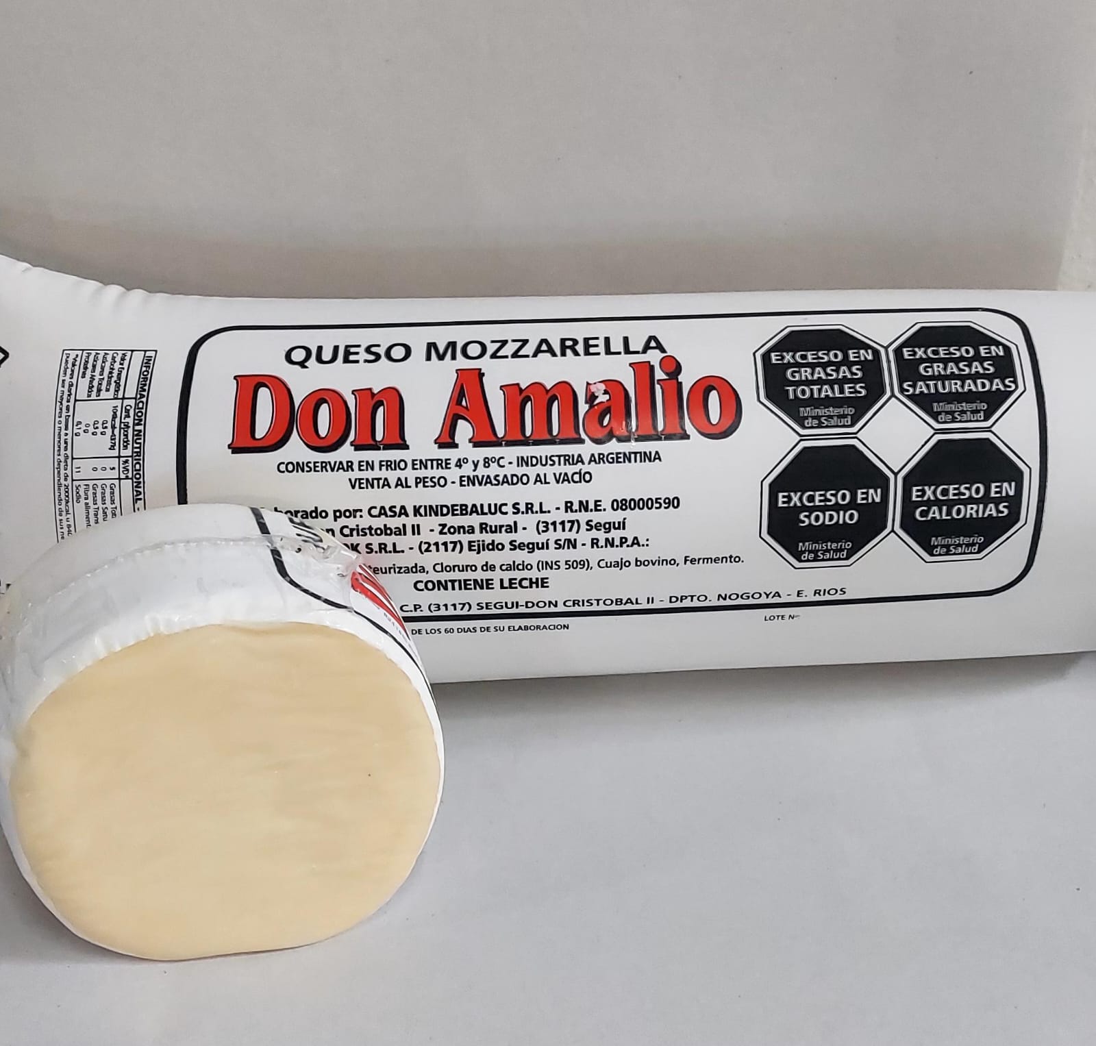 QUESO MOZZARELLA DON AMALIO